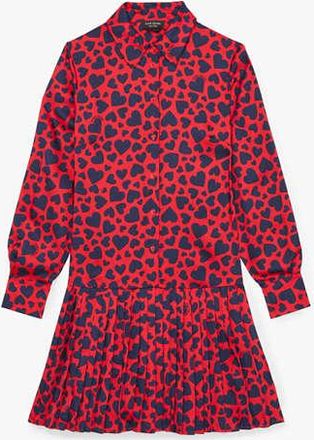 Kate Spade New York Sweet Hearts Pleated Dress