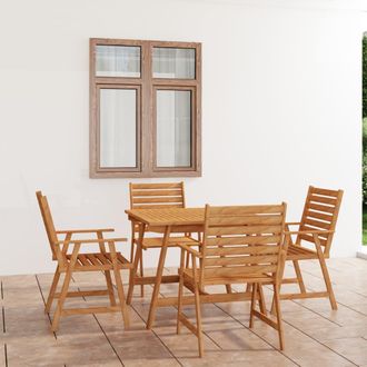 vidaXL Vidaxl - Set Da Pranzo Da Giardino 5 Pz In Legno Massello Di Acacia