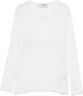 Fiorucci Embroidered Mesh Sweater