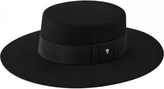 Helen Kaminski Suite Wool Boater Hat in Black at Nordstrom, Size Medium