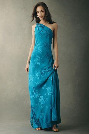 Hemant & Nandita One-Shoulder Maxi Dress
