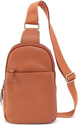 Hobo Cass Sling Cross Body Womens Handbags Butterscotch, Leather/Polyester