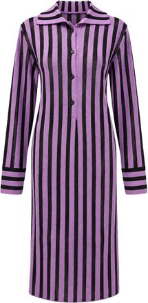 Akep Abito Corto in Maglia - - Dresses - Donna - Viola - S