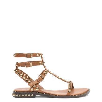 Ash Flat Sandals, female, Brown, Size: 10 US Penny Sandal