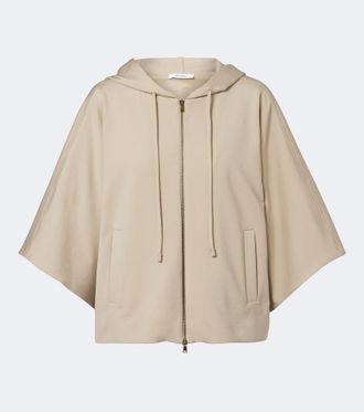 Max Mara Sudadera con capa y cremallera