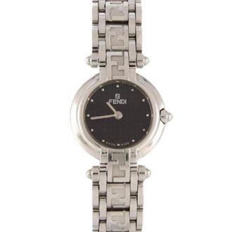 Fendi Pre-owned Watches, female, Black, Size: ONE SIZE Pre-owned Stainless Steel Quartz 750L