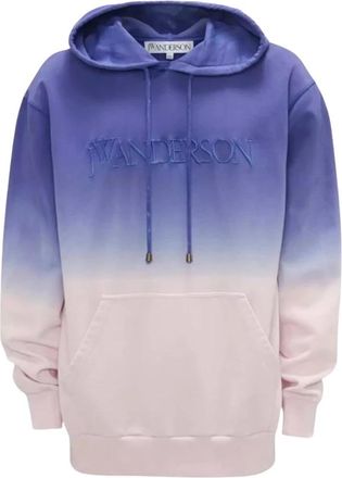 J.W.Anderson Ombre Hoodie met Logo Zak - Dames - Hoodies - Paars - XS - Katoen - Hoodies & sweatvesten