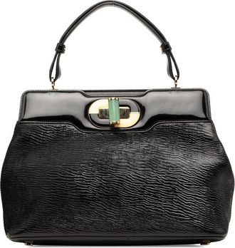 Bulgari Pre-owned Bvlgari Isabella Rossellini Wrinkled Patent Top Handle Bag Ladies CZ0C1SHPAN71I6BY