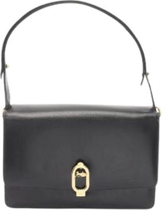 Celine Pre-owned Handbags, female, Black, Size: ONE SIZE Pre-owned Leather Shoulder Bag