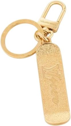 Louis Vuitton Pre-owned LV-Vers Skateboard Charm Sleutelhanger - Dames - Vintage Accessoires - Geel - ONE Size - Vintage