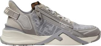 Fendi Sneakers, male, Gray, Size: 10 US Flow Sneakers