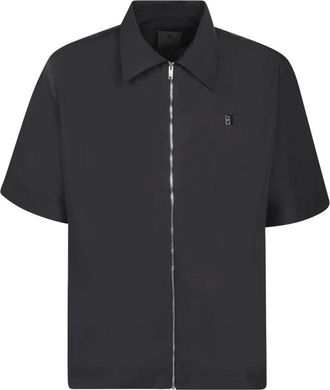 Givenchy Heren, Overhemden, Zwart, Maat: L Nylon