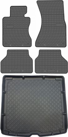 OEM Bmw Serie 5 E61 Familiar De Junio De 2004 A 2010. Juego De Alfombrillas De Goma Para Coche Y Alfombrilla Para Maletero