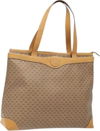 Gucci Pre-owned Leather gucci-bags - Dames - Vintage Shopper - Beige - ONE Size - Vintage