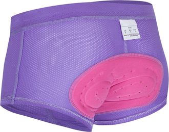 Generic Womens 4D Padded Bike Underwear Cycling Bicycle Shorts Biking Riding Briefs Biker Cycle Undershorts for Ladies Mountain Undershorts Riding Briefs (Pur