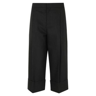 Elisabetta Franchi Cropped Broeken - Dames - Vrijetijds broeken - Zwart - M - Broeken