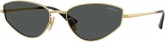 Vogue Eyewear Womens Cat-Eye Sunglasses In Gold
