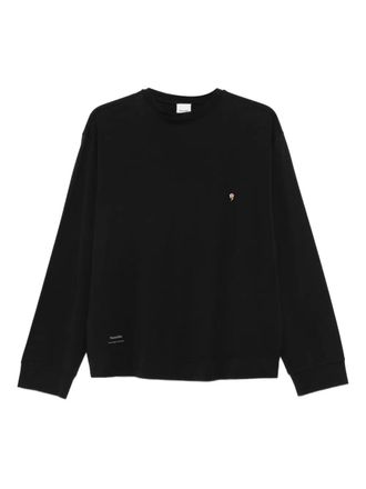 Nanushka Kazmer long-sleeve cotton T-shirt - unisex - Organic Cotton - M - Black