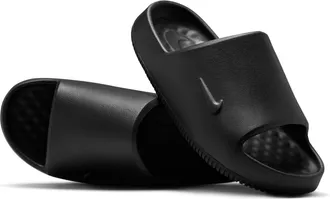 Nike Womens Calm 2.0 Slides in Black | IB7561-001