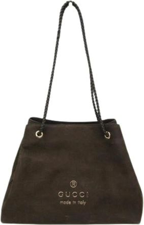 Gucci Pre-owned Bucket Bags, female, Brown, Size: ONE SIZE Pre-owned 419689 Tote Bag