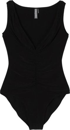 Norma Kamali Dames, Tops, Zwart, Maat: M Spandex