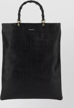 Jil Sander market tote leather tote bag