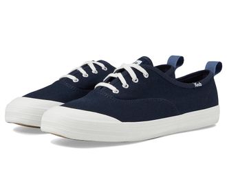 Keds Champion Toe Cap Lace Up Womens Shoes Navy Canvas : 5.5 B - Medium