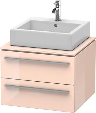 Duravit Duravit X-large Mueble De Pared Para Consola 6717, 2 Cajones, 600mm, Color (frente/cuerpo): Perla De Albaricoque Laca De Alto Brillo - Xl671701010