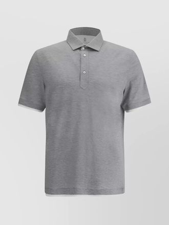 Brunello Cucinelli silk polo shirt