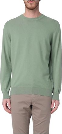 Fay Rondgebreide trui - Heren - Ronde hals truien - Groen - 2XL - Truien & Vesten