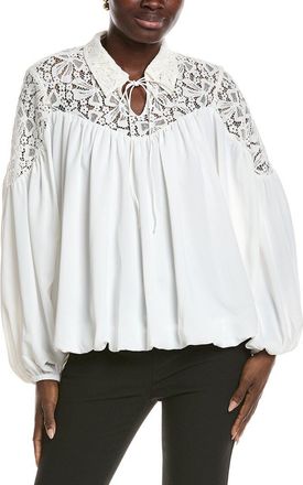Karl Lagerfeld Karl Lagerfeld Bow Lace Blouse