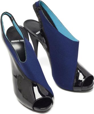 Pierre Hardy Pumps in pelle con cinturino posteriore 120mm - Nero