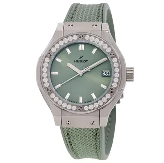 Hublot Classic Fusion Quartz Diamond Ladies Watch 581.NX.891G.NR.1104