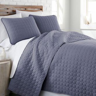 Southshore Fine Linens Ultra-Soft Oversized Quilt Set in Denim at Nordstrom Rack, Size King/california King