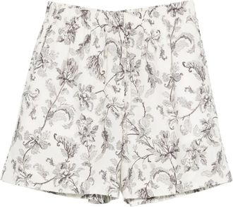 Golden Goose Shorts a fiori - Toni neutri