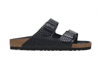 Birkenstock Womens Arizona Rivet Logo Sandals In Black