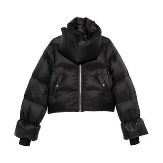 Rick Owens Chaqueta de plum&oacute;n con cuello de embudo - Jackets - Mujer - Negro - M