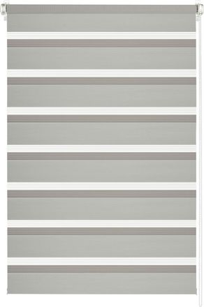 Gardinia Doppelrollo »Easyfix« halbtransparent Sichtschutz mit Bohren/ohne Bohren freihängend segmentweise gewebter Stoff