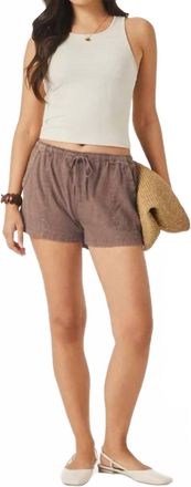 Splendid Rosalie Linen Short In Wicker