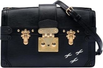 Louis Vuitton Pre-owned Trunk Clutch - Dames - Vintage Schoudertas - Zwart - ONE Size - Leer - Vintage