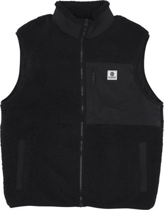 Element Sherpa Flint Black Mouwloos Vest - Heren - Bodywarmers - Zwart - XL - Polyester - Jassen