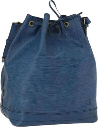 Louis Vuitton Pre-owned Bucket Bags, female, Blue, Size: ONE SIZE Pre-owned Leather Bucket Bag