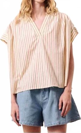 FRNCH Womens Bonaia Top In Beige