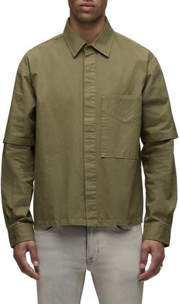 Hudson Rex Layered Look Button-Up Shirt in Martini at Nordstrom, Size X-Large