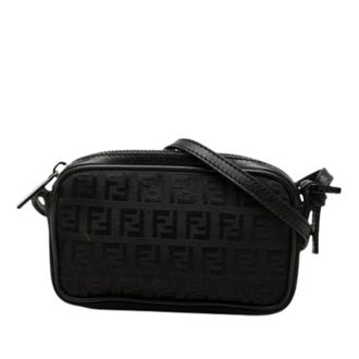 Fendi Pre-owned Crossbody Bag - Dames - Pre-owned - Zwart - Maat: ONE Size Leer