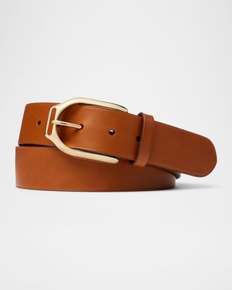 Ralph Lauren Purple Label Men & apos;s Welington Leather Belt