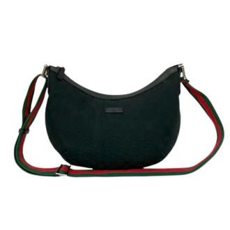 Gucci Pre-owned Cross Body Bags, female, Black, Size: ONE SIZE Pre-owned Vintage Pochette Shoulder Bag