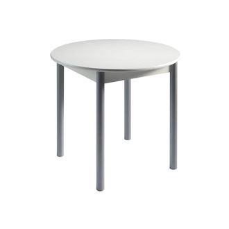 Pondecor Interiorismo Mesa de cocina redonda modelo LAGOS blanca