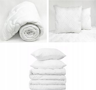 OEM Edred&oacute;n Individual Easy Sleep Para Todas Las Estaciones De 200x200 Cm + 2 Almohadas De 70x80 Cm