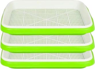 OEM Macetas Para Semilleros, Dise&ntilde;o De Doble Capa, Compatibles Con Hidropon&iacute;a, 3 Unidades